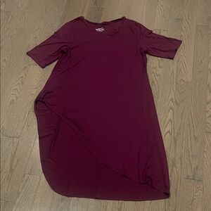 Torrid Burgundy Asymmetrical Tunic Top